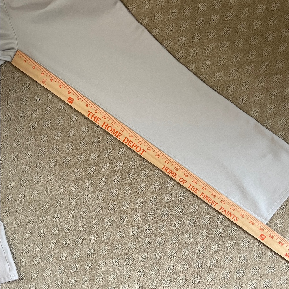 Quince Light Tan Ultra Stretch Ponte Dress Straight Leg Pant Chinos - Picture 6 of 9